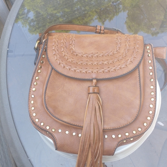 Anthropologie Handbags - - Antik Kraft Anthropologie vegan leather hand bag adjustable straps